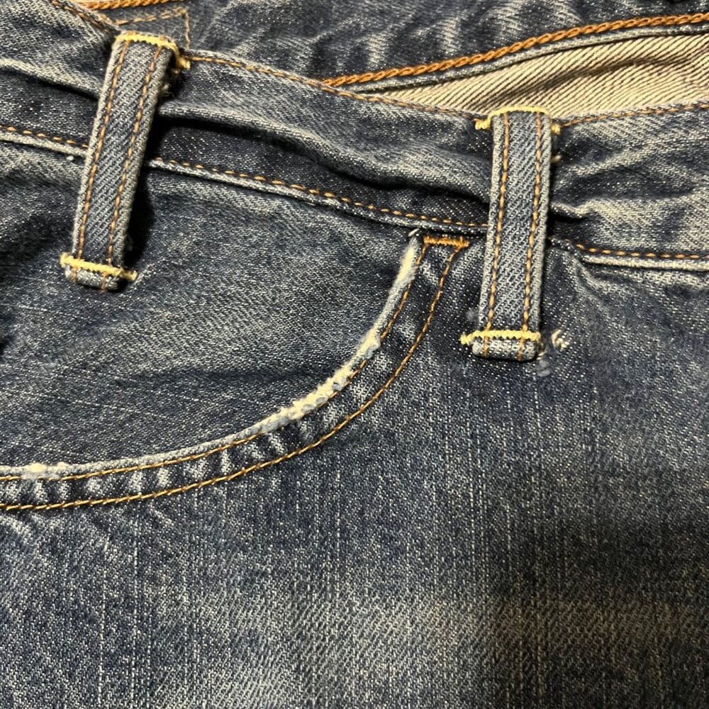 American Eagle Mens Jeans 29x30 Used Unhemmed Raw Edge 100% Cotton - Picture 5 of 16